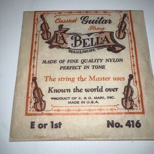 Classical Guitar String Vintage La Bella E or 1st No.416